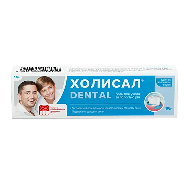 Купить Холисал Dental 15 г гель стоматологический для ухода за полостью рта