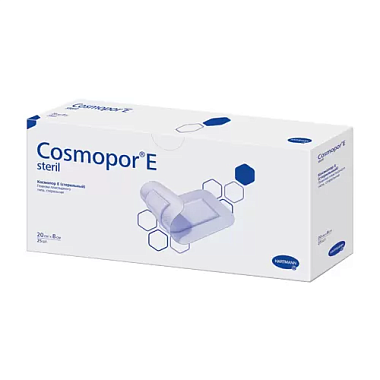 Купить Cosmopor Е 8 см х 20 см 25 шт повязка послеоперационная самоклеящаяся стерильная