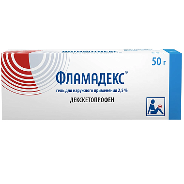 Купить Фламадекс 2,5 % 50 г гель для наружного применения