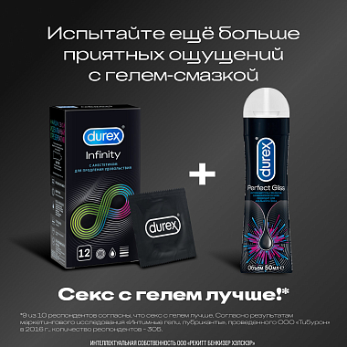 Купить Durex Infinity 12 шт презервативы с анестетиком