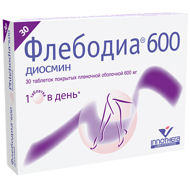 Купить Флебодиа 600 мг 30 шт таблетки покрытые оболочкой