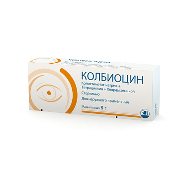 Купить Колбиоцин 5 г мазь глазная