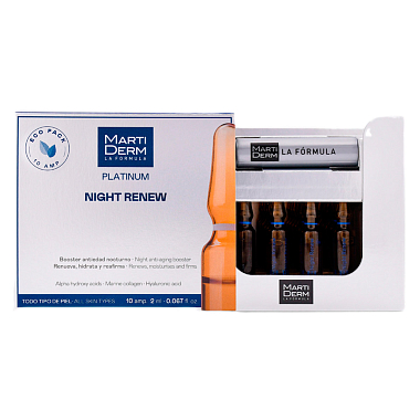 Купить MartiDerm Platinum Night Renew Ampules 2 мл 10 шт ампулы ночное востановление