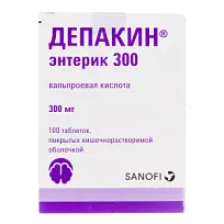 Купить: Депакин Энтерик 300 100 шт таблетки покрытые оболочкой кишечнорастворимые