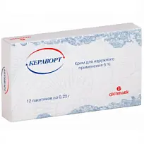 Купить: Кераворт 5% 0,25 г 12 шт крем для наружного применения