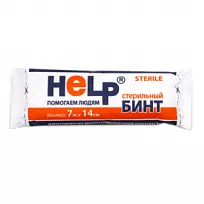 Купить: Help бинт стерильный индивидуальный 7 м X 14 см