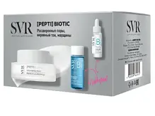 Купить: SVR Пепти Биотик набор гель восстанавливающий матирующий 50 мл + ампула ВЗ Гидра 10 мл + лосьон увлажняющий 30 мл