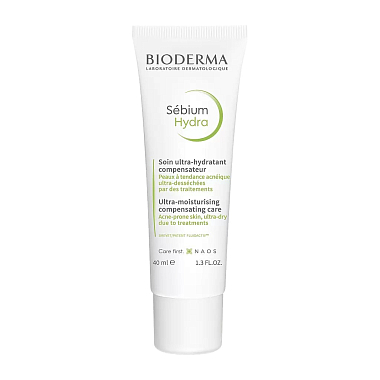 Купить Bioderma Sebium Hydra 40 мл крем для пересушенной воспаленной кожи увлажняющий