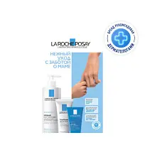 Купить: La Roche-Posay Lipikar набор молочко 400 мл + гель для душа успокаивающий 100 мл + крем для лица 40 мл