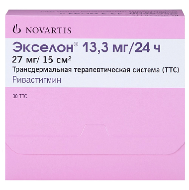 Купить Экселон 13,3 мг/24 ч 30 шт трансдермальная терапевтическая система