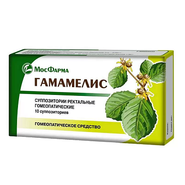 Купить Гамамелис 10 шт суппозитории ректальные гомеопатические