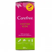 Купить: Carefree Aloe прокладки ежедневные №20 возд-прониц