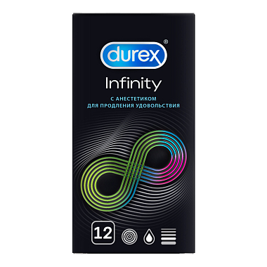Купить Durex Infinity 12 шт презервативы с анестетиком
