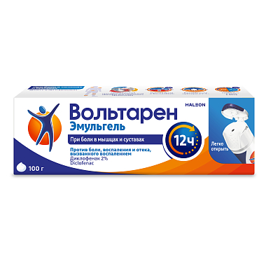 Купить Вольтарен Эмульгель 2 % 100 г гель для наружного применения крышка с откидным верхом