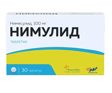 Купить Нимулид 100 мг 30 шт таблетки