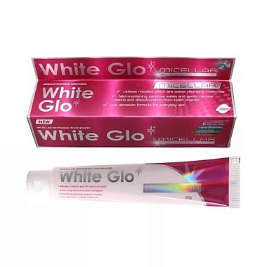 Купить White Glo 100 мл зубная паста отбеливающая мицеллярная