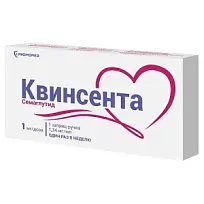 Купить: Квинсента 1,34 мг/мл 3 мл картридж + шприц-ручка с иглой раствор для подкожного введения