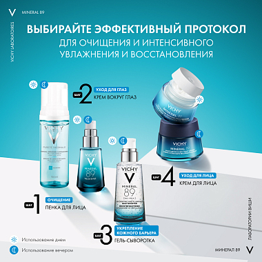 Купить Vichy Mineral 89 15 мл крем-уход восстанавливающий  для кожи вокруг глаз с гиалуроновой кислотой