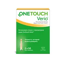 Купить: OneTouch Verio 100 шт тест-полоски для определения глюкозы крови