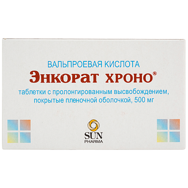 Купить Энкорат Хроно 500 мг 30 шт таблетки с пролонгированным высвобождением покрытые пленочной оболочкой
