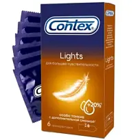 Купить: Contex Lights 6 шт  презервативы особо тонкие