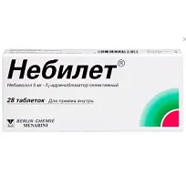 Купить: Небилет 5 мг 28 шт таблетки