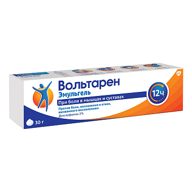 Купить Вольтарен Эмульгель 2 % 30 г гель для наружного применения