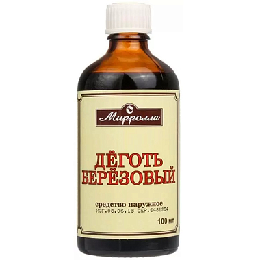 Купить Mirrolla Деготь березовый 100 мл средство наружное