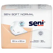Купить: Seni Soft Normal 30 шт пеленки 60 см х 60 см 3 капли