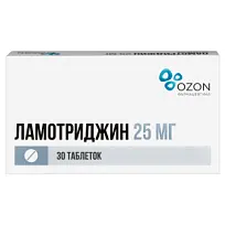 Купить: Ламотриджин 25 мг 30 шт таблетки