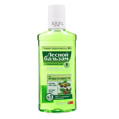 Купить Лесной бальзам 250 мл ополаскиватель для полости рта экстракт коры дуба