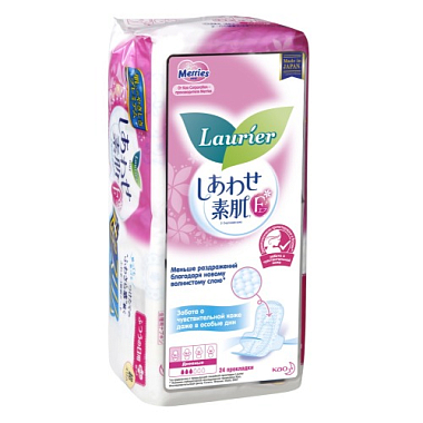 Купить Laurier F 24 шт прокладки гигиенические женские дневные супертонкие с крылышками 20,5см