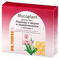 Купить: Доктор Тайсс 50 г леденцы от кашля витамин C мед и подорожник