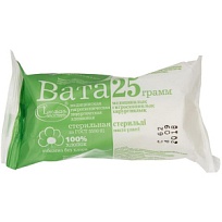 Купить: Вата хирургическая стерильная Ника 25г