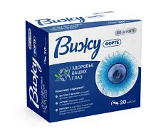 Купить: Витамины для глаз Вижу Премиум Форте BioForte Экстракт плодов черники с лютеином 30 шт капсулы