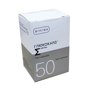 Купить Глюкокард Сигма 50 шт тест-полоски к глюкометру