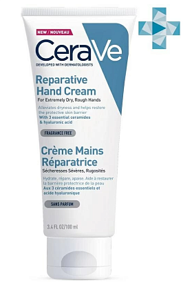 Купить CeraVe крем д/рук 100мл восстанавливающий д/очень сух кожи