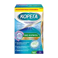 Купить: Корега Био Формула 72 шт таблетки для обработки зубных протезов