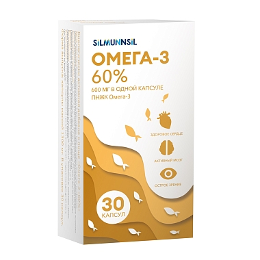 Купить Омега-3 60% 30 шт капсулы