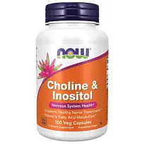 Купить: Now Foods Холин + Инозитол 100 шт капсулы