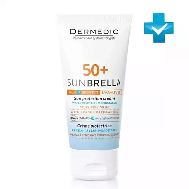 Купить Dermedic Sunbrella SPF 50+ 50 мл крем солнцезащитный для чувствительной кожи