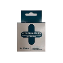 Купить: Пластырь фиксирующий на тканевой основе 3 см x 500 см катушка