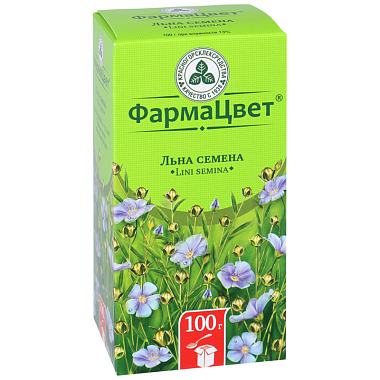 Купить Лен семена 100 г пачка