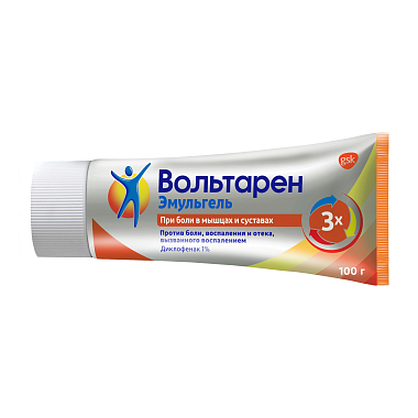 Купить Вольтарен Эмульгель 1 % 100 г гель для наружного применения